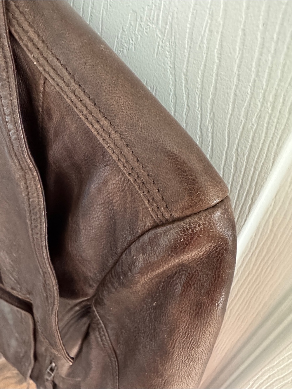 Danier Dark Brown Leather Moto Jacket - Picture 5 of 7